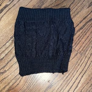 Tube knit top / neck scarf
